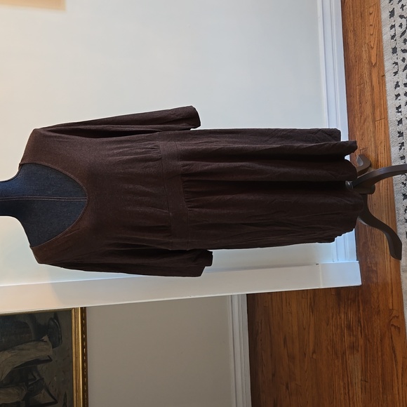 Lands' End Dresses Lands End Brown 34 Sleeve Jersey Dress 2x 222w